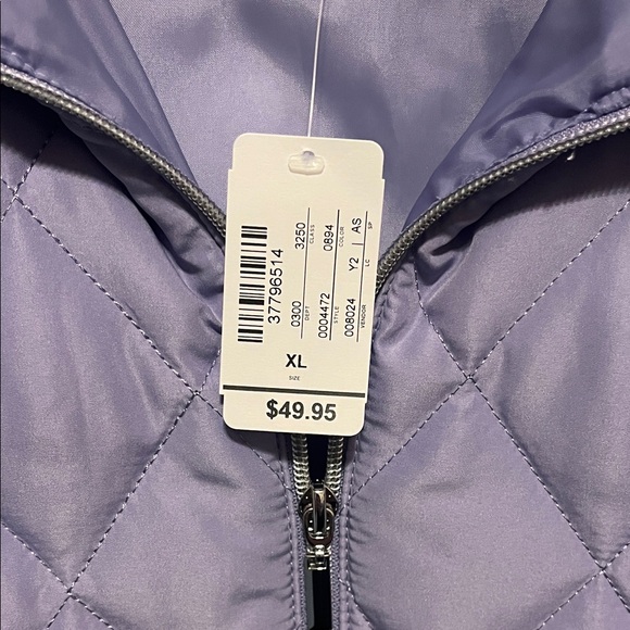 Christopher & Banks Lavender Quilted Vest - Picture 2 of 3